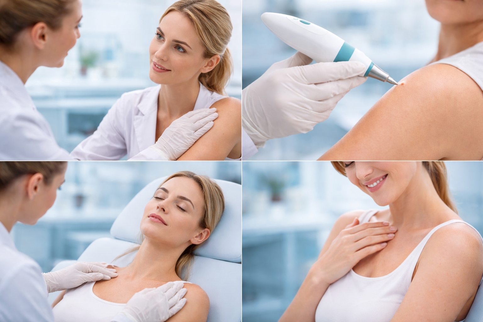 Illustration representing the concept of a calm and clear treatment process